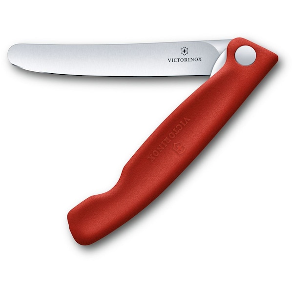 Swiss Army Brands 2024 Victorinox Kitchen Swiss Classic Foldable Paring Knife, Straight, Red VIC-6.7801.FB - main